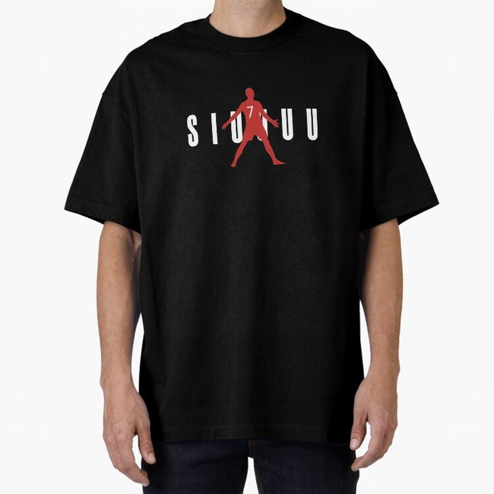 Cristiano Ronaldo Manchester United Siuuuu Oversized T-Shirt Discover Global Football Passion for FIFA World Cup 2026, Made for Messi and Cristiano Ronaldo, Spain and Netherlands, Football History, Final Match Energy, Crowd Noise and Once in a
