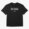 Red Devils Oversized T-Shirt Discover the FIFA World Cup 2026 Journey through Messi, Neymar and Mbappe Highlights, Portugal, Spain and Germany Pride, Football Passion, Legendary Performances, Festival Vibes and Supporter Community; Made for Die
