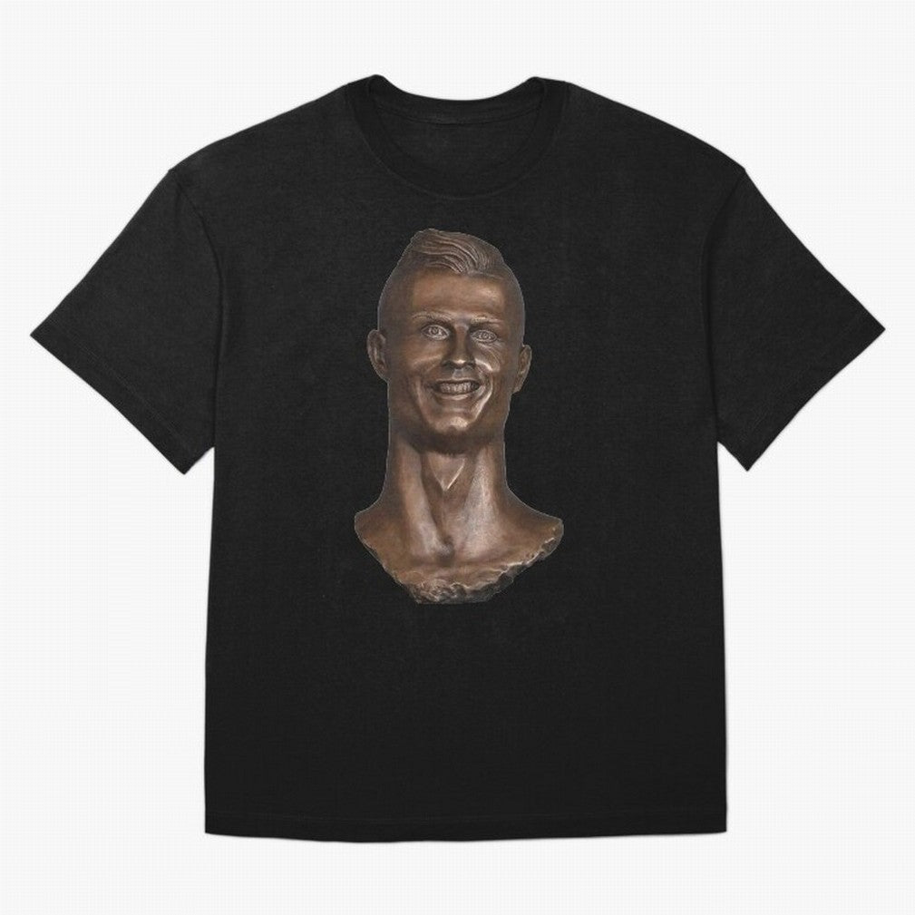Cristiano Ronaldo Bust Scary Oversized T-Shirt Represent Fans Who Live for Match Day Hype around FIFA World Cup 2026 Group Stage, Haaland, France, Vintage Soccer Flavor, Modern Football Stars, National Flags and Final Night Emotion; Made for Die