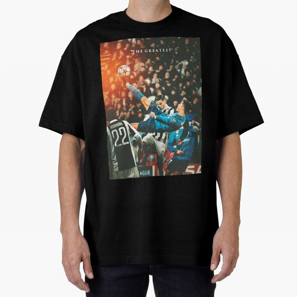 Ronaldo Bicycle Kick Skills Greatest, Ronaldo Gifts, Ronaldo Best Selling , Ronaldo Top Items Oversized T-Shirt Join Supporters Worldwide for the FIFA World Cup 2026 Group Stage Journey through CR7 Highlights, Portugal Pride, Football Passion,