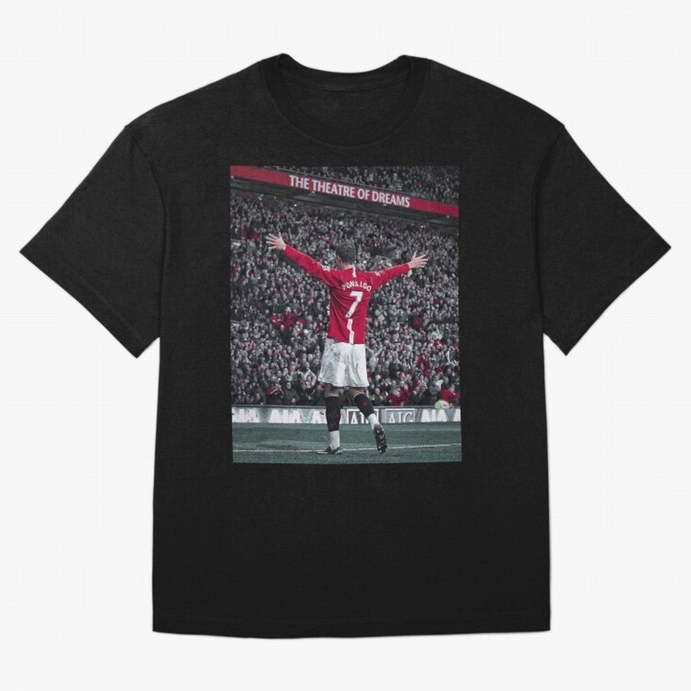Cristiano Ronaldo Manchester United Oversized T-Shirt Stand Proud for Global Football Passion for FIFA World Cup 2026 Group Stage, Filled with Cristiano Ronaldo, Haaland and CR7, Brazil, Portugal and Argentina, Vintage Soccer Flavor, Modern