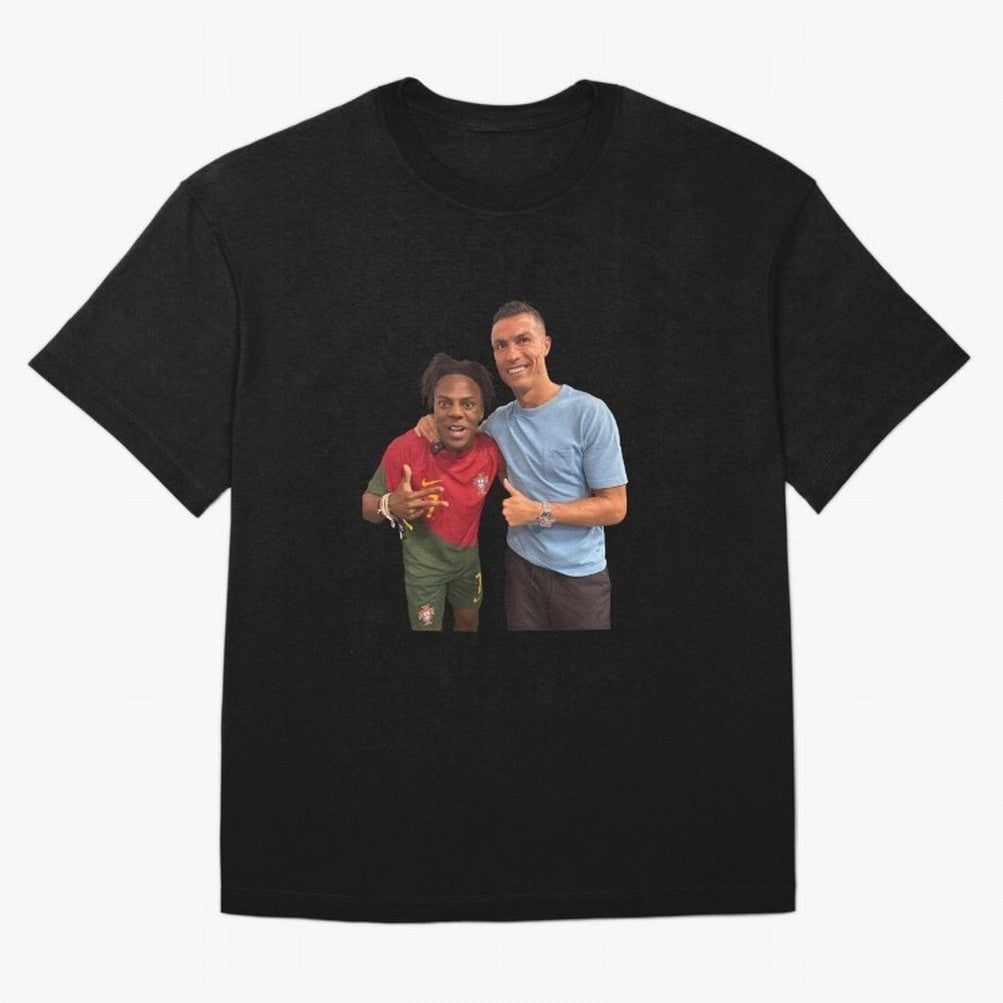 ISHOWSPEED MET RONALDO Oversized T-Shirt Fuel Your Fan Pride for the FIFA World Cup 2026 Group Stage Journey through Haaland Highlights, Portugal Pride, Retro Football Energy, Iconic Rivalries, Trophy Chase Drama and Stadium Atmosphere; Made for