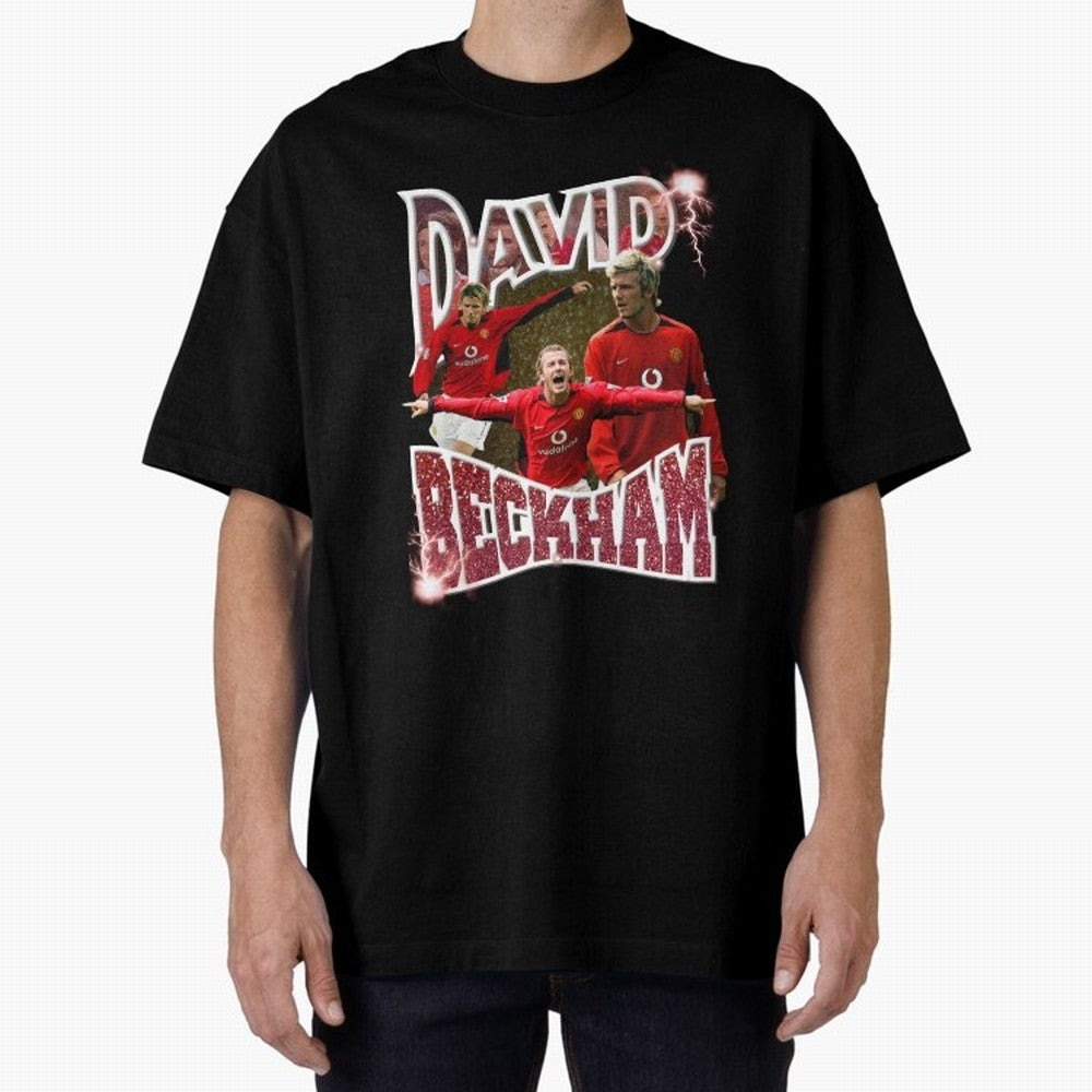 David Beckham Graphic Tee Oversized T-Shirt Bring FIFA World Cup 2026 Group Stage Connected to Cristiano Ronaldo, Haaland and CR7, France and Portugal Energy, Football Passion, Legendary Performances, Festival Vibes and Supporter Community; Built