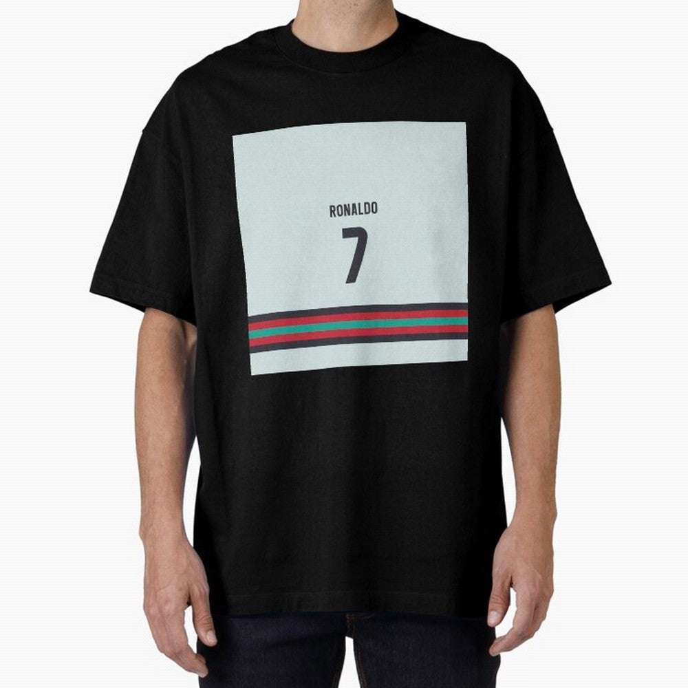 Cristiano Ronaldo Portugal Away Oversized T-Shirt Celebrate Global Football Passion for FIFA World Cup 2026 USA Canada Mexico, Filled with Messi and Cristiano Ronaldo, England, Championship Spirit, Famous Goals, Roaring Crowds and International