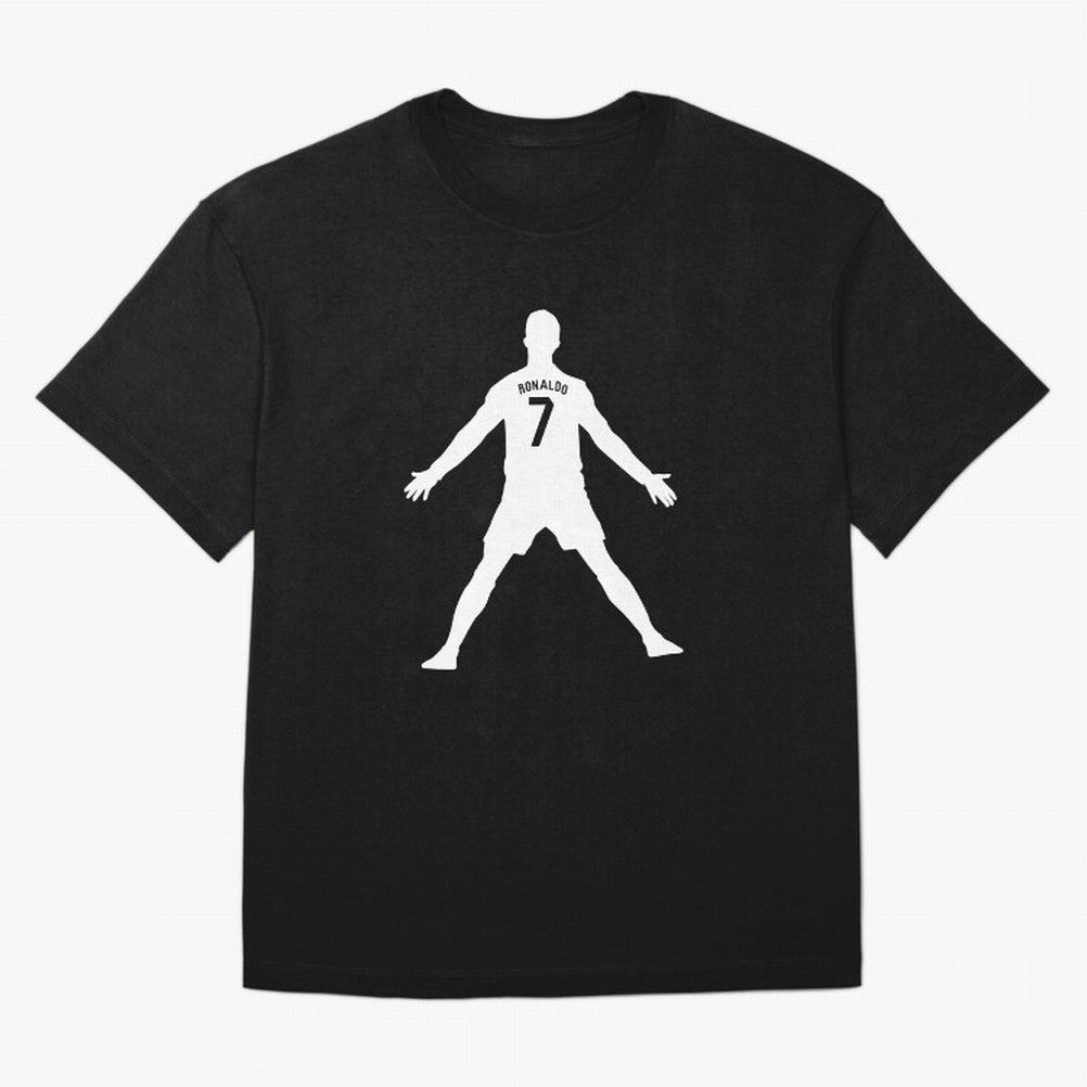 Cristiano Ronaldo Celebration in White Oversized T-Shirt Celebrate Golden Goal Energy in FIFA World Cup 2026 USA Canada Mexico for Fans of Cristiano Ronaldo and Portugal, Spain and Germany, Bringing Game Day Rituals, Football Legends, Country Pride