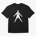 Cristiano Ronaldo Celebration in White Oversized T-Shirt Celebrate Golden Goal Energy in FIFA World Cup 2026 USA Canada Mexico for Fans of Cristiano Ronaldo and Portugal, Spain and Germany, Bringing Game Day Rituals, Football Legends, Country Pride