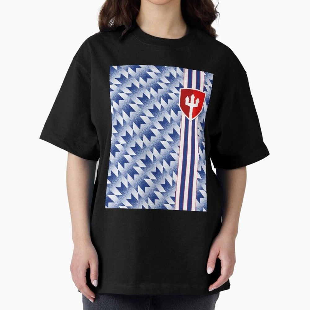 Manchester United 94 Away Jersey Pattern Oversized T-Shirt Make Game Day About FIFA World Cup 2026 Group Stage Spirit, Driven by Spain, Messi and Cristiano Ronaldo, Stadium Memories, Football Loyalty, International Chants and Championship