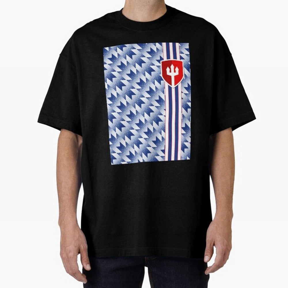 Manchester United 94 Away Jersey Pattern Oversized T-Shirt Make Game Day About FIFA World Cup 2026 Group Stage Spirit, Driven by Spain, Messi and Cristiano Ronaldo, Stadium Memories, Football Loyalty, International Chants and Championship