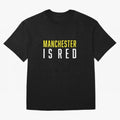 Manchester is Red Oversized T-Shirt Fuel FIFA World Cup 2026 Capturing Haaland, France and Portugal Energy, Global Supporter Spirit, Legendary Goals, National Colors and Tournament Celebration; Ideal for Passionate Fans Who Love Underdog Stories,