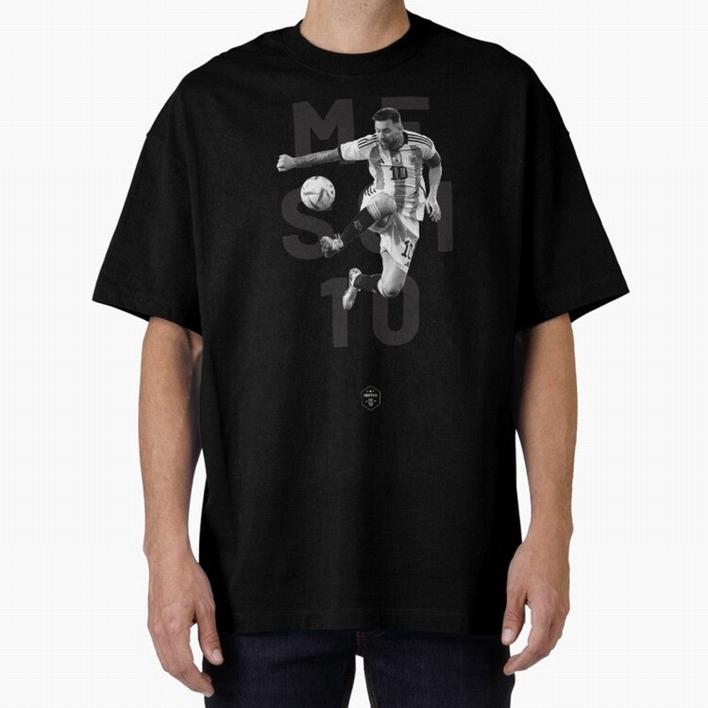 Lionel Messi Oversized T-Shirt Represent FIFA World Cup 2026 Group Stage Driven by Neymar, Haaland and Cristiano Ronaldo, Brazil Energy, Retro Football Energy, Iconic Rivalries, Trophy Chase Drama and Stadium Atmosphere; Ideal for Passionate Fans
