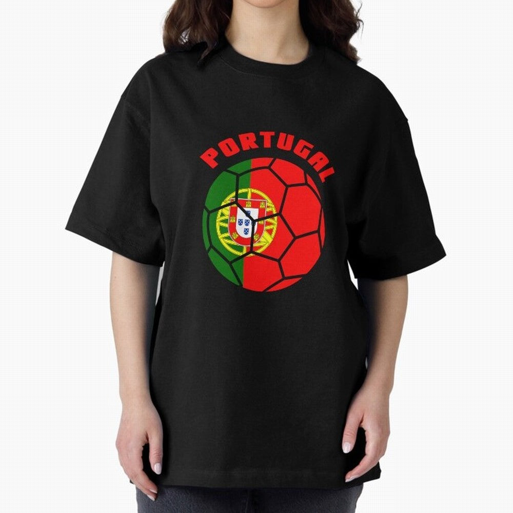 Portugal Football Soccer Ball Oversized T-Shirt Feel FIFA World Cup 2026 USA Canada Mexico Built around Neymar, Spain Energy, Sports Nostalgia, International Competition, Famous Players and Unforgettable Victories; Made for Collectors Who Enjoy