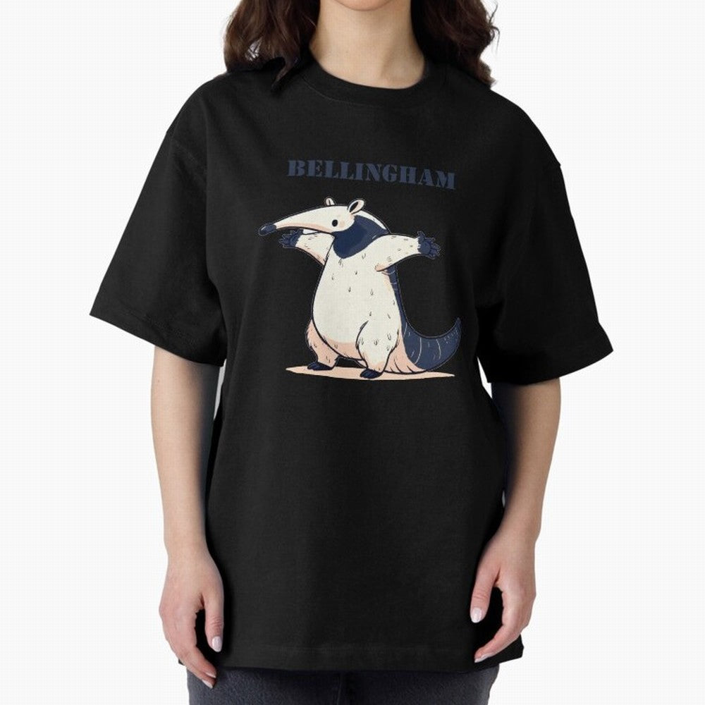 Celebration Bellingham Tamandua Oversized T-Shirt Show Match Day Excitement for Match Day Hype around FIFA World Cup 2026, Messi, Neymar and Mbappe, England, France and Netherlands, Champion Mindset, Group Stage Buzz, Knockout Tension and