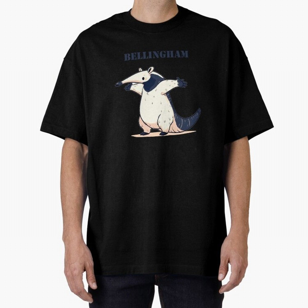 Celebration Bellingham Tamandua Oversized T-Shirt Show Match Day Excitement for Match Day Hype around FIFA World Cup 2026, Messi, Neymar and Mbappe, England, France and Netherlands, Champion Mindset, Group Stage Buzz, Knockout Tension and