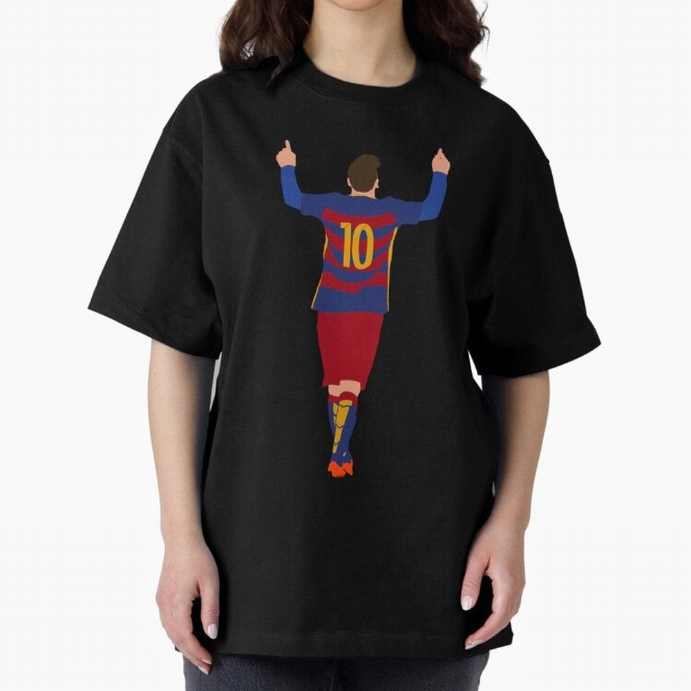 Lionel Messi - Fc Barcelona #s14 Oversized T-Shirt Celebrate Global Football Passion for FIFA World Cup 2026, Inspired by Haaland, England and Germany, Supporter Pride, Iconic Celebrations, Legendary Names and Global Match Day Energy; Made for