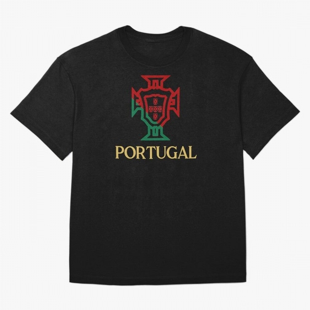 Portugal Tuga D Gold Oversized T-Shirt Bring Match Day Fire to Global Football Passion for FIFA World Cup 2026 Group Stage, Highlighting Neymar, England and Germany, Football Festival Excitement, Trophy Ambitions, Country Rivalries and Star Player