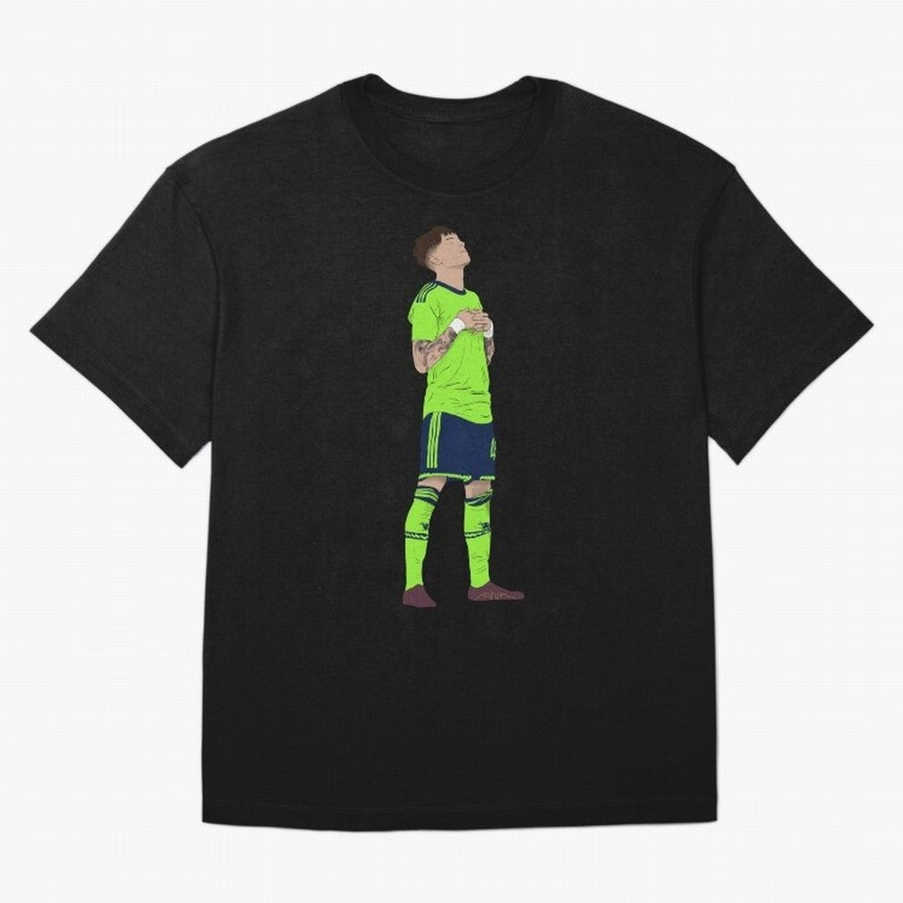 Alejandro Garnacho Ronaldo Peace Goal Celebration Oversized T-Shirt Bring Global Football Passion for FIFA World Cup 2026 Group Stage, Inspired by Mbappe, Netherlands, Champion Mindset, Group Stage Buzz, Knockout Tension and Passionate Fan Culture;