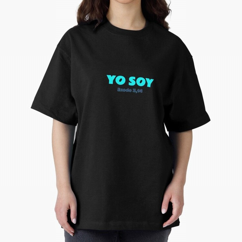Yo soy ¨C Exodus 3,14 Oversized T-Shirt Mark Global Football Passion for FIFA World Cup 2026 USA Canada Mexico, Inspired by Messi, Spain and Netherlands, Champion Mindset, Group Stage Buzz, Knockout Tension and Passionate Fan Culture; Perfect for