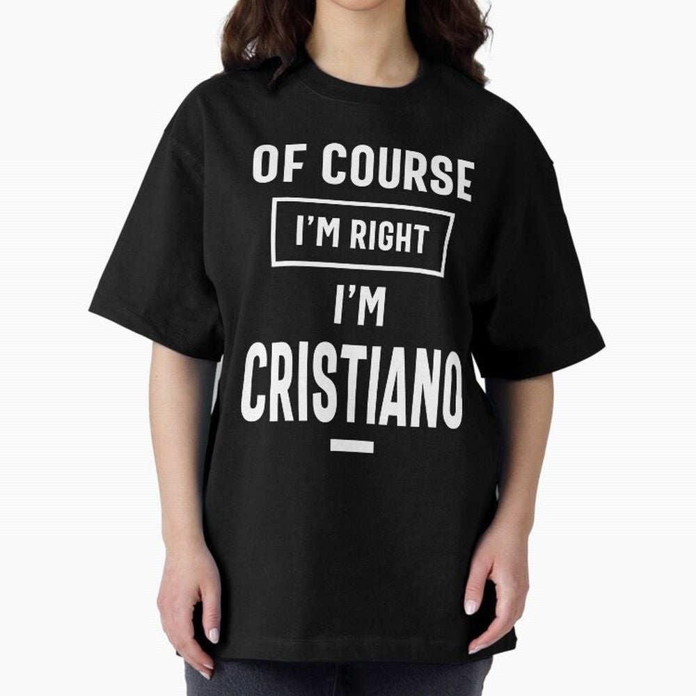 Cristiano Personalized Name Birthday Gift Oversized T-Shirt Turn Up for the FIFA World Cup 2026 Journey through CR7 and Messi Highlights, Portugal Pride, Classic Soccer Heritage, Championship Pressure, Fan Loyalty and International Pride; Great for