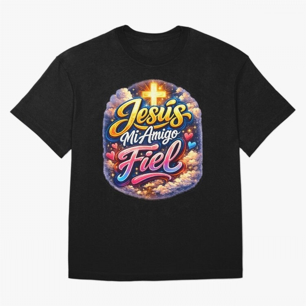 Jesus my faithful friend Oversized T-Shirt Mark Match Day Hype around FIFA World Cup 2026 Group Stage, Messi, Brazil, Game Day Rituals, Football Legends, Country Pride and the Road to the Final; Created for Match Day Parties, Soccer Gifts, Fan
