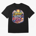 Jesus my faithful friend Oversized T-Shirt Mark Match Day Hype around FIFA World Cup 2026 Group Stage, Messi, Brazil, Game Day Rituals, Football Legends, Country Pride and the Road to the Final; Created for Match Day Parties, Soccer Gifts, Fan
