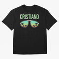 Cool Glasses Cristiano Oversized T-Shirt Share Match Day Hype around FIFA World Cup 2026 Group Stage, Mbappe, Spain and Netherlands, Stadium Memories, Football Loyalty, International Chants and Championship Tradition; Ideal for Football Dads,
