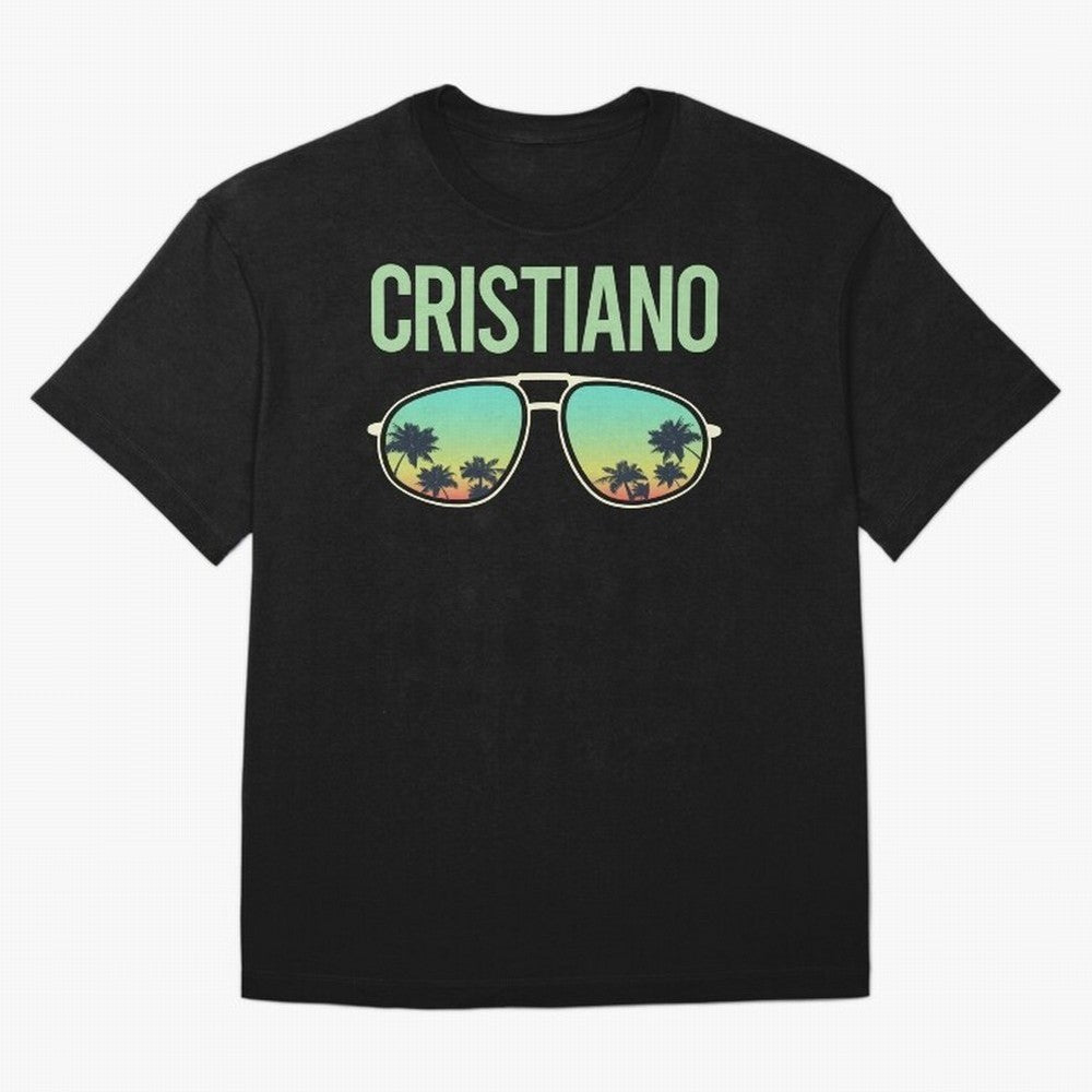 Cool Glasses Cristiano Oversized T-Shirt Share Match Day Hype around FIFA World Cup 2026 Group Stage, Mbappe, Spain and Netherlands, Stadium Memories, Football Loyalty, International Chants and Championship Tradition; Ideal for Football Dads,