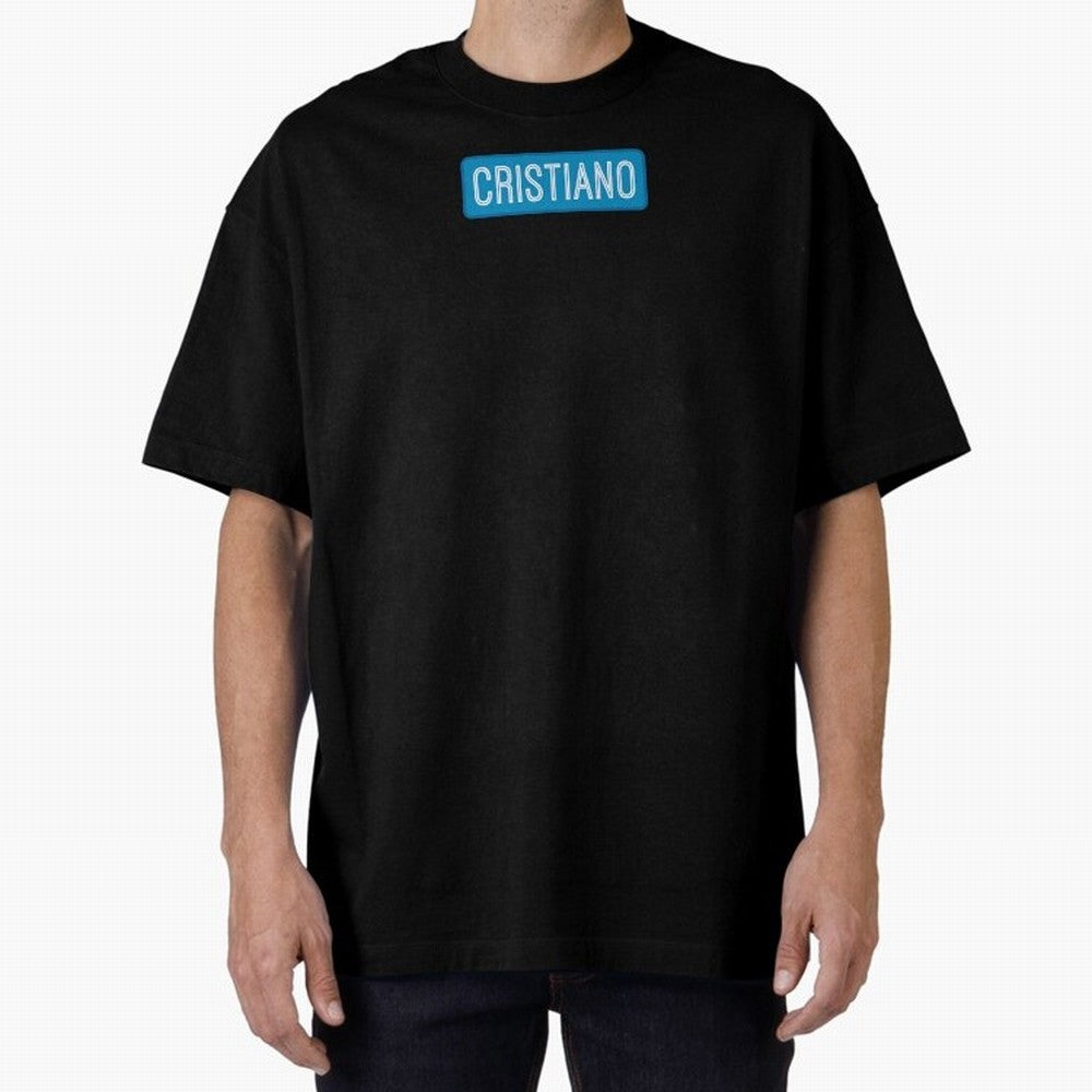 Cristiano Name Oversized T-Shirt Enjoy the Biggest Football Party of Global Football Passion for FIFA World Cup 2026 USA Canada Mexico, Inspired by Haaland, Argentina, Worldwide Fan Energy, Dramatic Goals, Stadium Lights and Championship