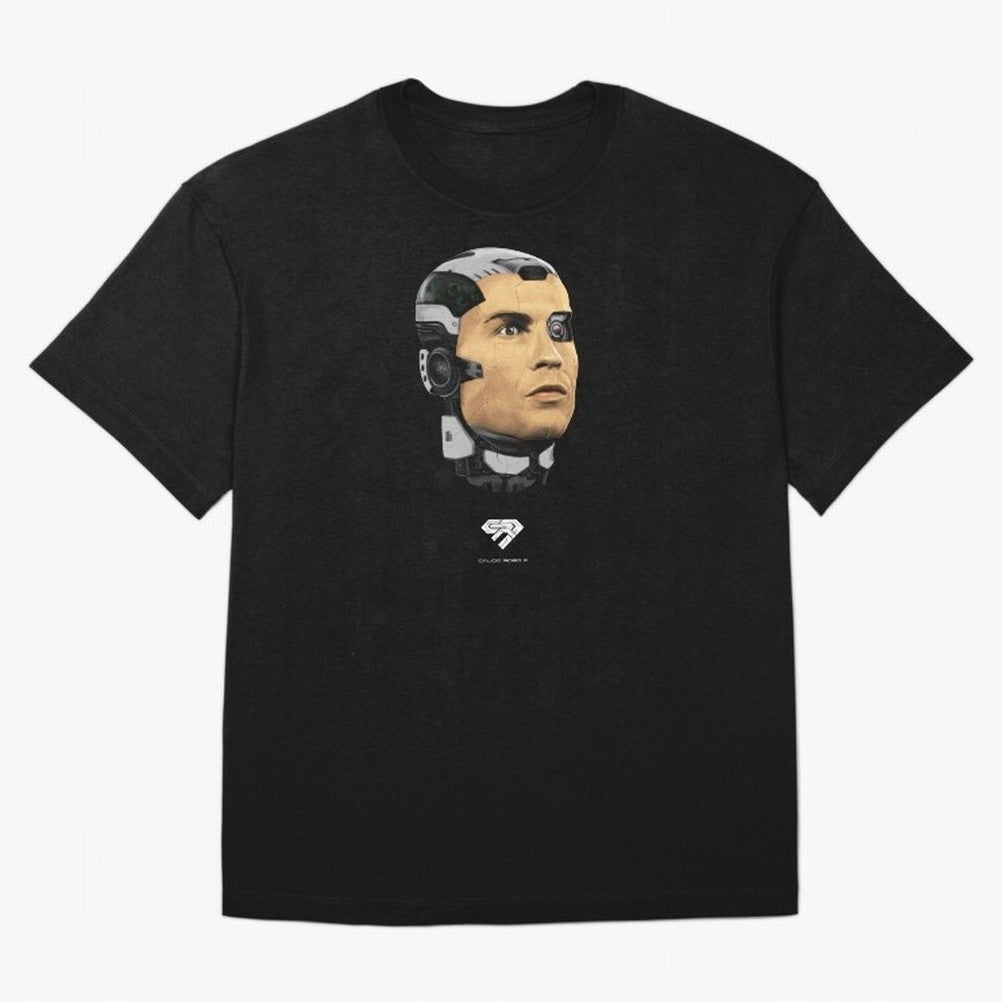 Calcio Robo 7 Oversized T-Shirt Create Match Day Hype around FIFA World Cup 2026, Messi and Cristiano Ronaldo, France and Portugal, Tournament Hype, Historic Matchups, Family Viewing Parties and Global Sports Pride; Ideal for Fans Who Follow Messi,