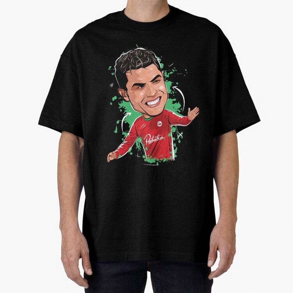 Cristiano Oversized T-Shirt Upgrade FIFA World Cup 2026 USA Canada Mexico Capturing Haaland, Brazil, Portugal and Argentina Energy, Stadium Chants, National Pride, Trophy Dreams and Unforgettable Football Memories; Created for Match Day Parties,