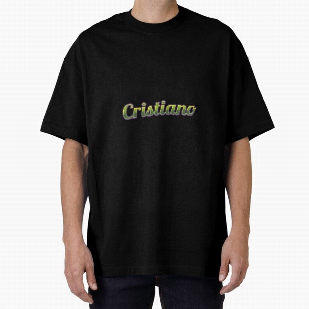 Cristiano Oversized T-Shirt Turn Football Passion into FIFA World Cup 2026 Celebrating Messi and Cristiano Ronaldo, Spain Energy, Global Supporter Spirit, Legendary Goals, National Colors and Tournament Celebration; Great for Supporters Who Love