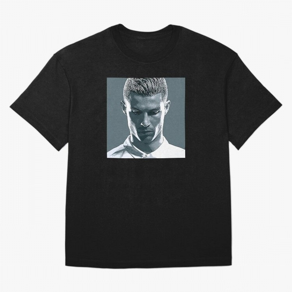 Ronaldo Portrait Oversized T-Shirt Keep Football History Alive during the FIFA World Cup 2026 Journey through CR7 Highlights, Argentina and Brazil Pride, Game Day Rituals, Football Legends, Country Pride and the Road to the Final; Ideal for Fans