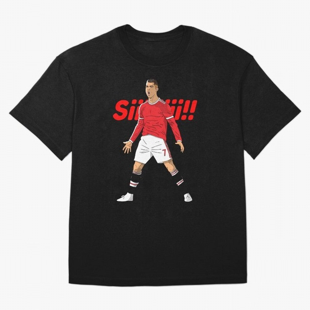 CR7 Siiiii!, Cristiano Ronaldo's trademark goal celebration Oversized T-Shirt Keep the Match Day Mood of the FIFA World Cup 2026 Group Stage Journey through Messi, Neymar and Mbappe Highlights, England Pride, Classic Soccer Heritage, Championship