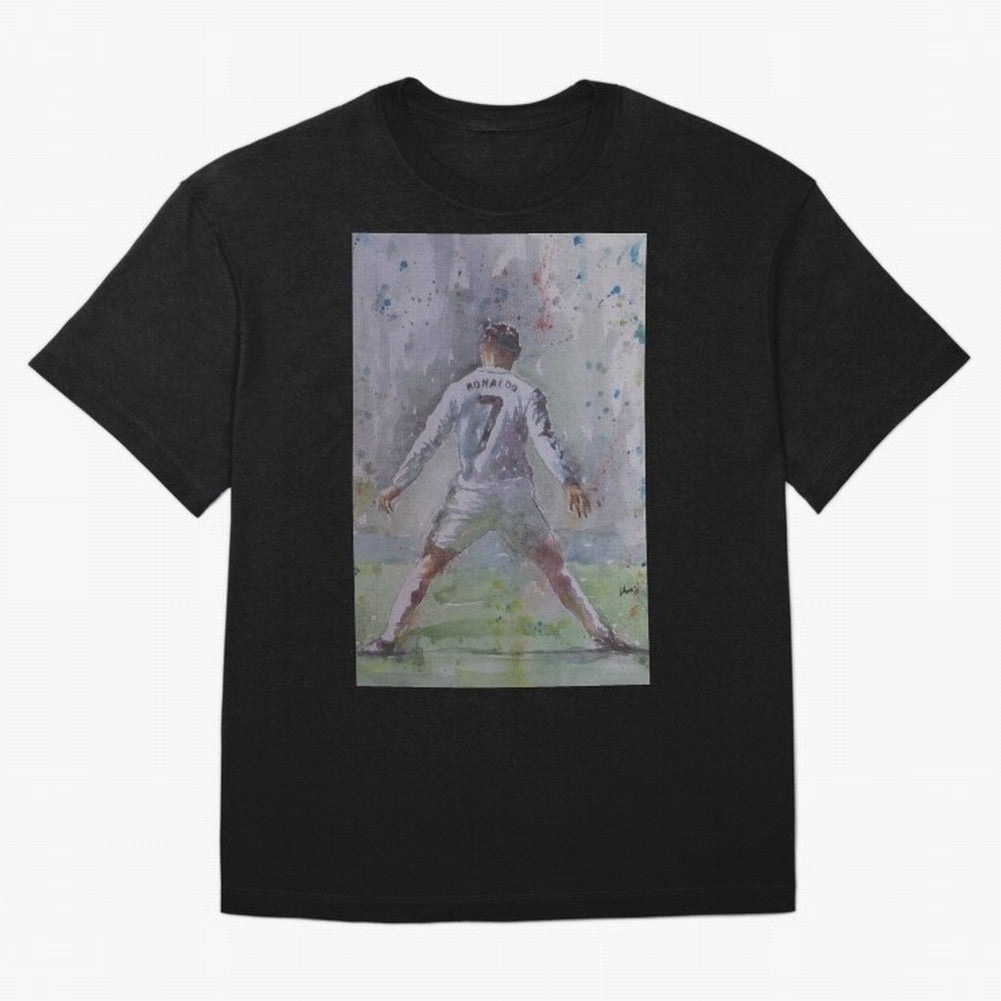 Cristiano Ronaldo - Portrait 2 Oversized T-Shirt Celebrate Fan Favorites in FIFA World Cup 2026 for Fans of Messi, CR7 and Mbappe and France and Portugal, Bringing Football Passion, Legendary Performances, Festival Vibes and Supporter Community;