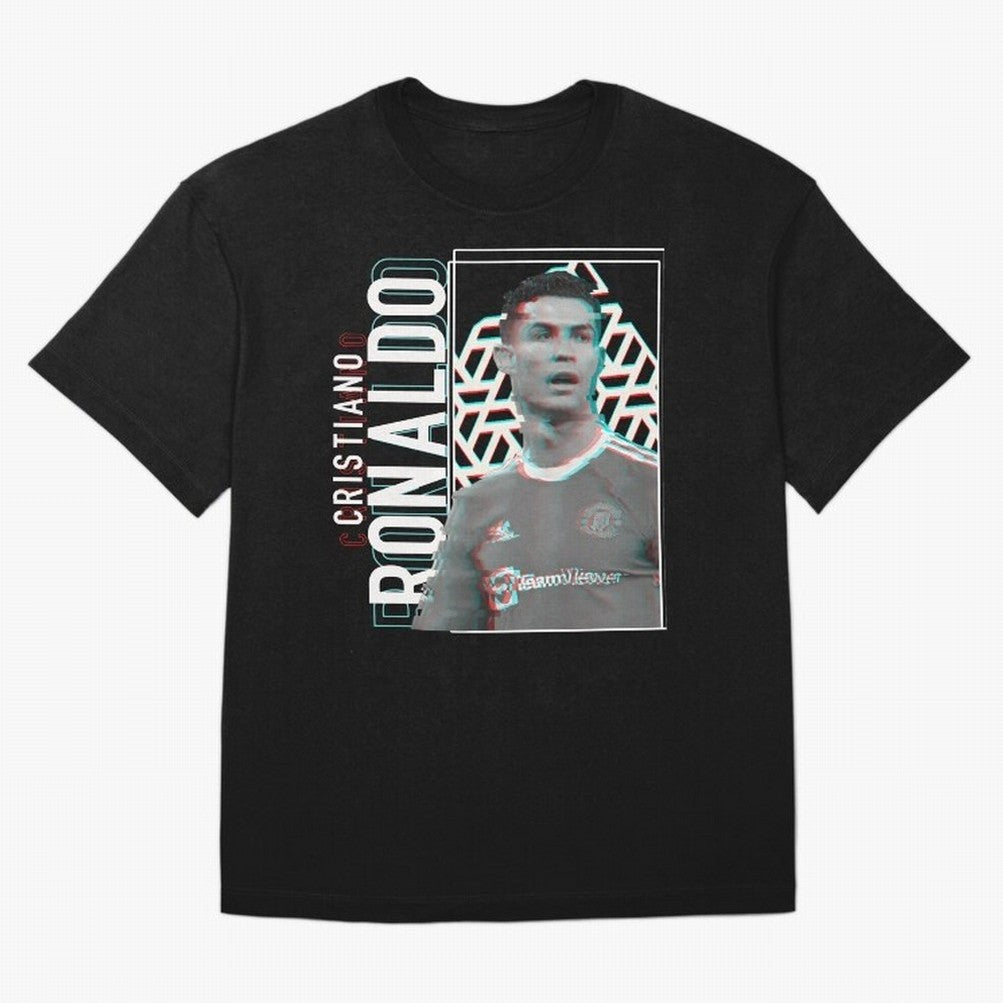 Cristiano Ronaldo Glith Effect Oversized T-Shirt Celebrate Unforgettable Nights in FIFA World Cup 2026 Group Stage Spirit, Built around Argentina, France and Brazil, CR7 and Messi, Supporter Pride, Iconic Celebrations, Legendary Names and Global