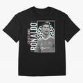 Cristiano Ronaldo Glith Effect Oversized T-Shirt Celebrate Unforgettable Nights in FIFA World Cup 2026 Group Stage Spirit, Built around Argentina, France and Brazil, CR7 and Messi, Supporter Pride, Iconic Celebrations, Legendary Names and Global