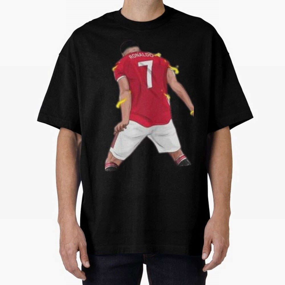 The best player in world Cristiano Ronado Oversized T-Shirt Turn Football Passion into FIFA World Cup 2026 USA Canada Mexico for Fans of Messi, CR7 and Mbappe and France and Portugal, Bringing Championship Spirit, Famous Goals, Roaring Crowds and