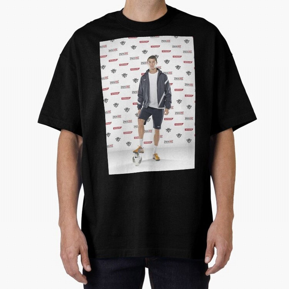 sport cristiano ronaldo football Oversized T-Shirt Celebrate the Magic of the FIFA World Cup 2026 USA Canada Mexico Journey through Messi Highlights, Portugal Pride, Football Passion, Legendary Performances, Festival Vibes and Supporter Community;