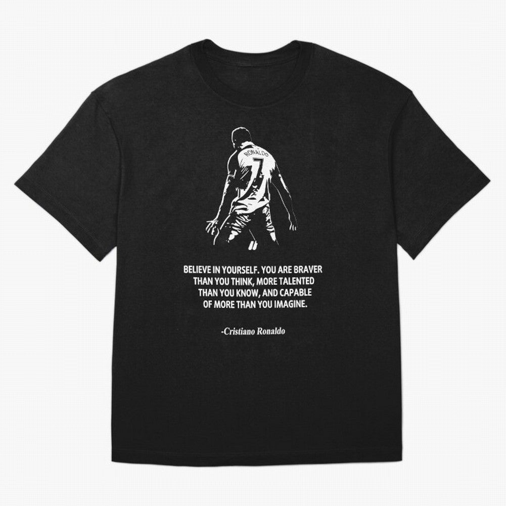 Cristiano Ronaldo Quotes Oversized T-Shirt Feel the FIFA World Cup 2026 Journey through CR7 Highlights, Germany Pride, Classic Soccer Heritage, Championship Pressure, Fan Loyalty and International Pride; Perfect for Supporters Who Want Bold