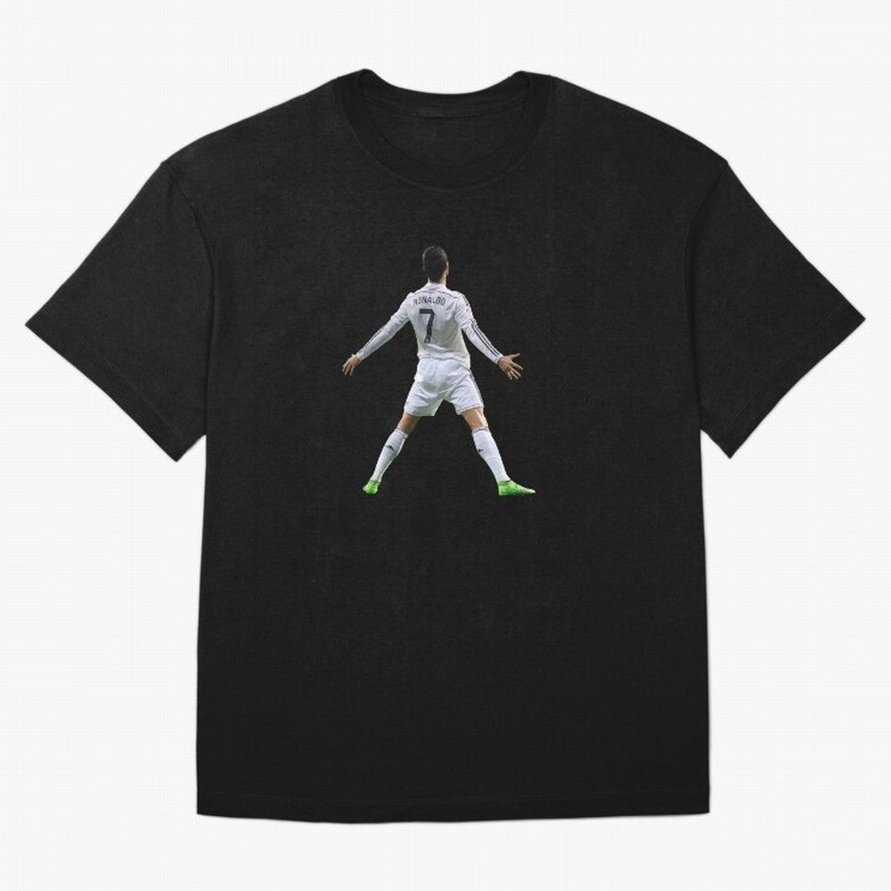 Ronaldo Real Madrid SUI Celebration Oversized T-Shirt Celebrate Soccer Greatness during the FIFA World Cup 2026 USA Canada Mexico Journey through Messi Highlights, France Pride, Match Day Excitement, Supporter Culture, Golden Goals and Global