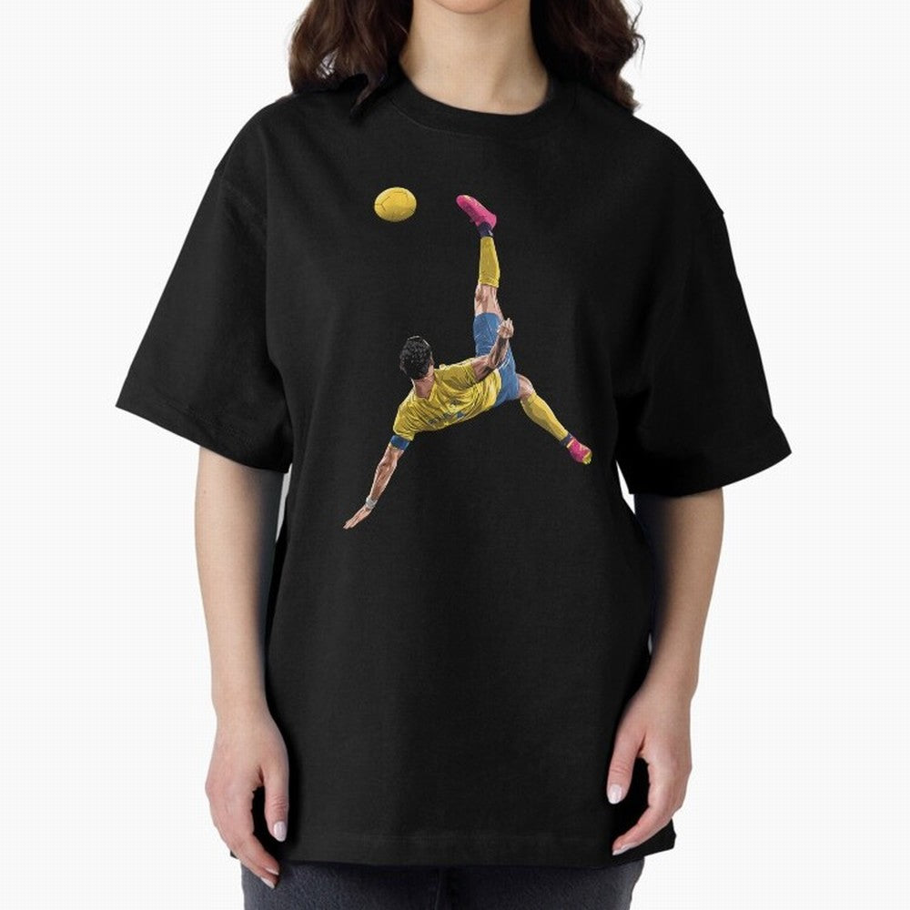 overheadkick bycyle shoot Oversized T-Shirt Carry the FIFA World Cup 2026 Group Stage Journey through Mbappe and Neymar Highlights, France Pride, Champion Mindset, Group Stage Buzz, Knockout Tension and Passionate Fan Culture; Perfect for Fans,