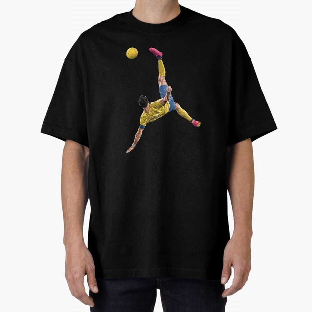 overheadkick bycyle shoot Oversized T-Shirt Carry the FIFA World Cup 2026 Group Stage Journey through Mbappe and Neymar Highlights, France Pride, Champion Mindset, Group Stage Buzz, Knockout Tension and Passionate Fan Culture; Perfect for Fans,