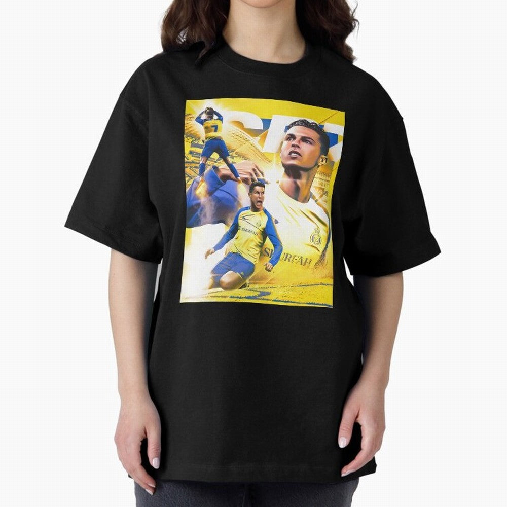 legend footballer yellow Oversized T-Shirt Celebrate the Next Chapter of the FIFA World Cup 2026 Group Stage Journey through Mbappe and Neymar Highlights, Spain and Netherlands Pride, Retro Football Energy, Iconic Rivalries, Trophy Chase Drama and