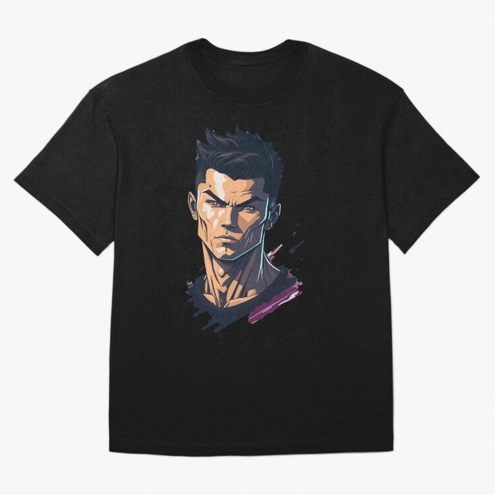 Cristiano Ronaldo Anime Style Oversized T-Shirt Carry National Pride through FIFA World Cup 2026 Spirit, Inspired by Portugal, Spain and Germany, Messi, CR7 and Mbappe, Stadium Memories, Football Loyalty, International Chants and Championship