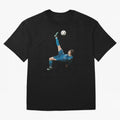 freestyle over head kick Oversized T-Shirt Honor the Beautiful Game during Global Football Passion for FIFA World Cup 2026 USA Canada Mexico, Centered on Haaland and Mbappe, Argentina and Brazil, Football Festival Excitement, Trophy Ambitions,