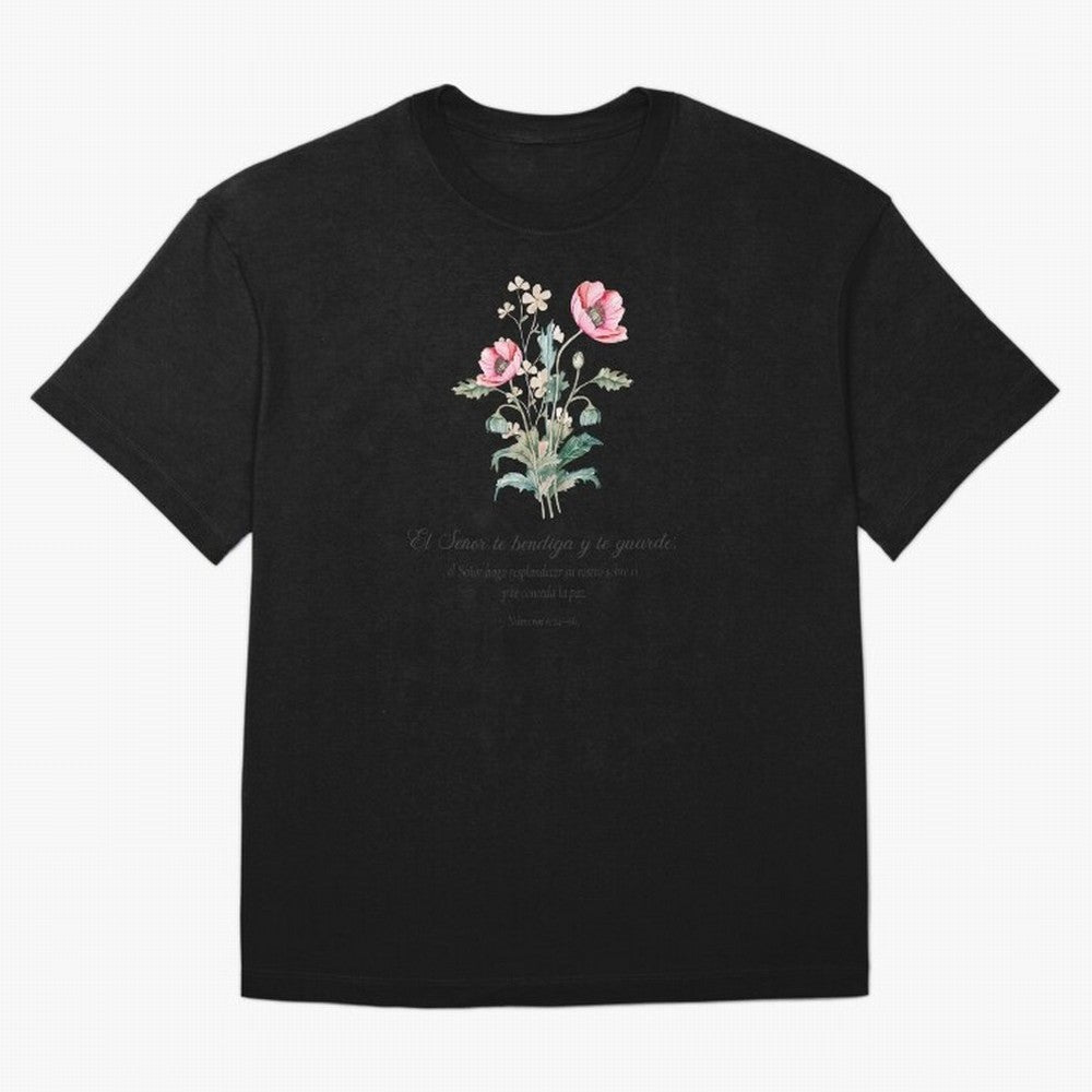 N¨²meros 6:24¨C26 ¨C El Se?or te bendiga y te guarde | Bendici¨®n B¨ªblica Floral | Regalo Cristiano Oversized T-Shirt Relive Legendary Nights from Global Football Passion for FIFA World Cup 2026 USA Canada Mexico, with Haaland, Argentina, France