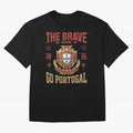 Portugal Soccer 2026 The Brave Nation Vintage Football Fan Design Oversized T-Shirt Relive the Noise and Pride of the FIFA World Cup 2026 Group Stage Journey through Neymar Highlights, England Pride, Classic Soccer Heritage, Championship Pressure,