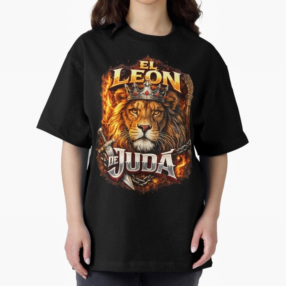 The Lion of Judah Oversized T-Shirt Show Support during Match Day Hype around FIFA World Cup 2026 USA Canada Mexico, Haaland, Argentina and Brazil, Worldwide Fan Energy, Dramatic Goals, Stadium Lights and Championship Celebrations; Great for