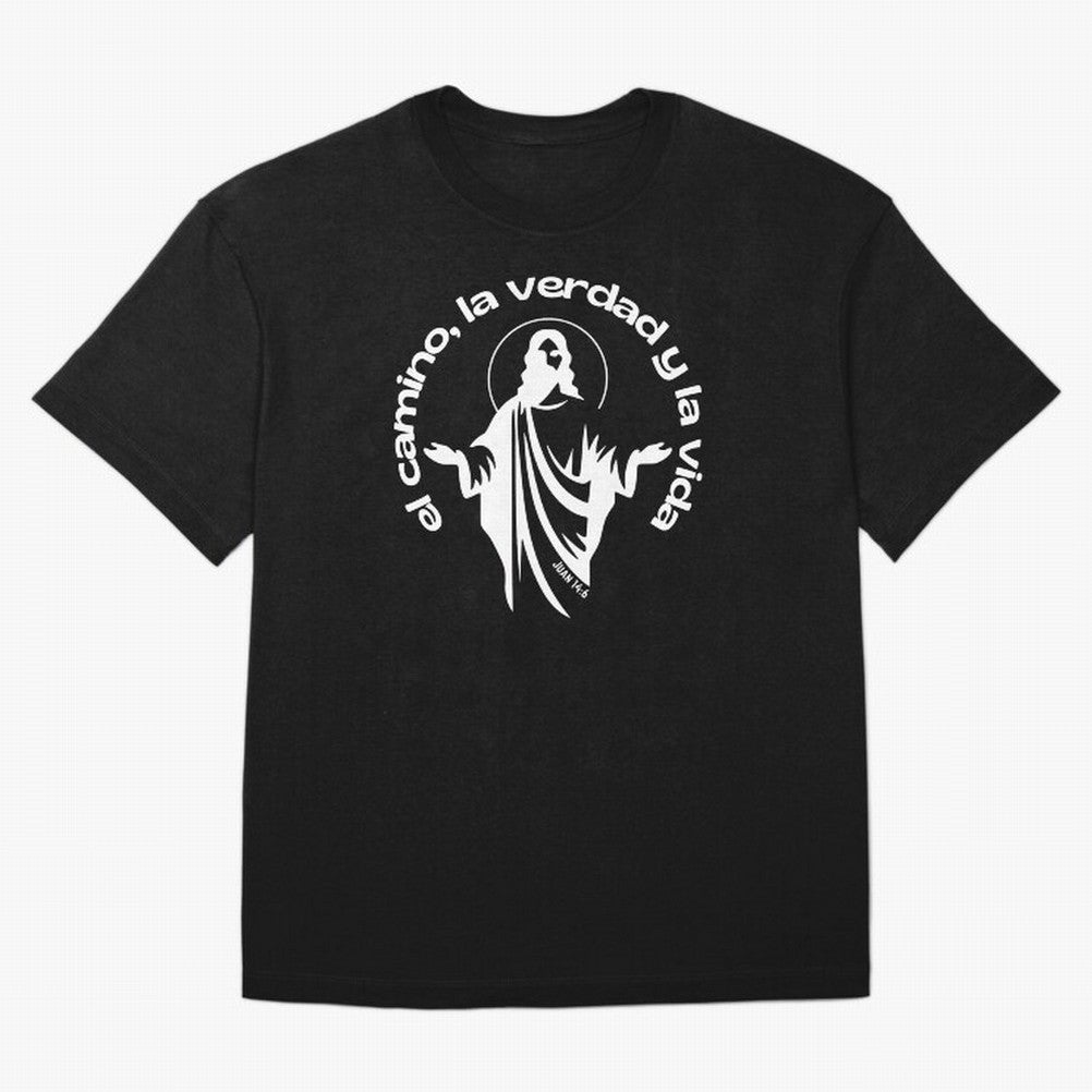 el camino, la verdad y la vida Oversized T-Shirt Share Match Day Hype around FIFA World Cup 2026 Group Stage, Messi, CR7 and Mbappe, Brazil, Portugal and Argentina, Champion Mindset, Group Stage Buzz, Knockout Tension and Passionate Fan Culture;
