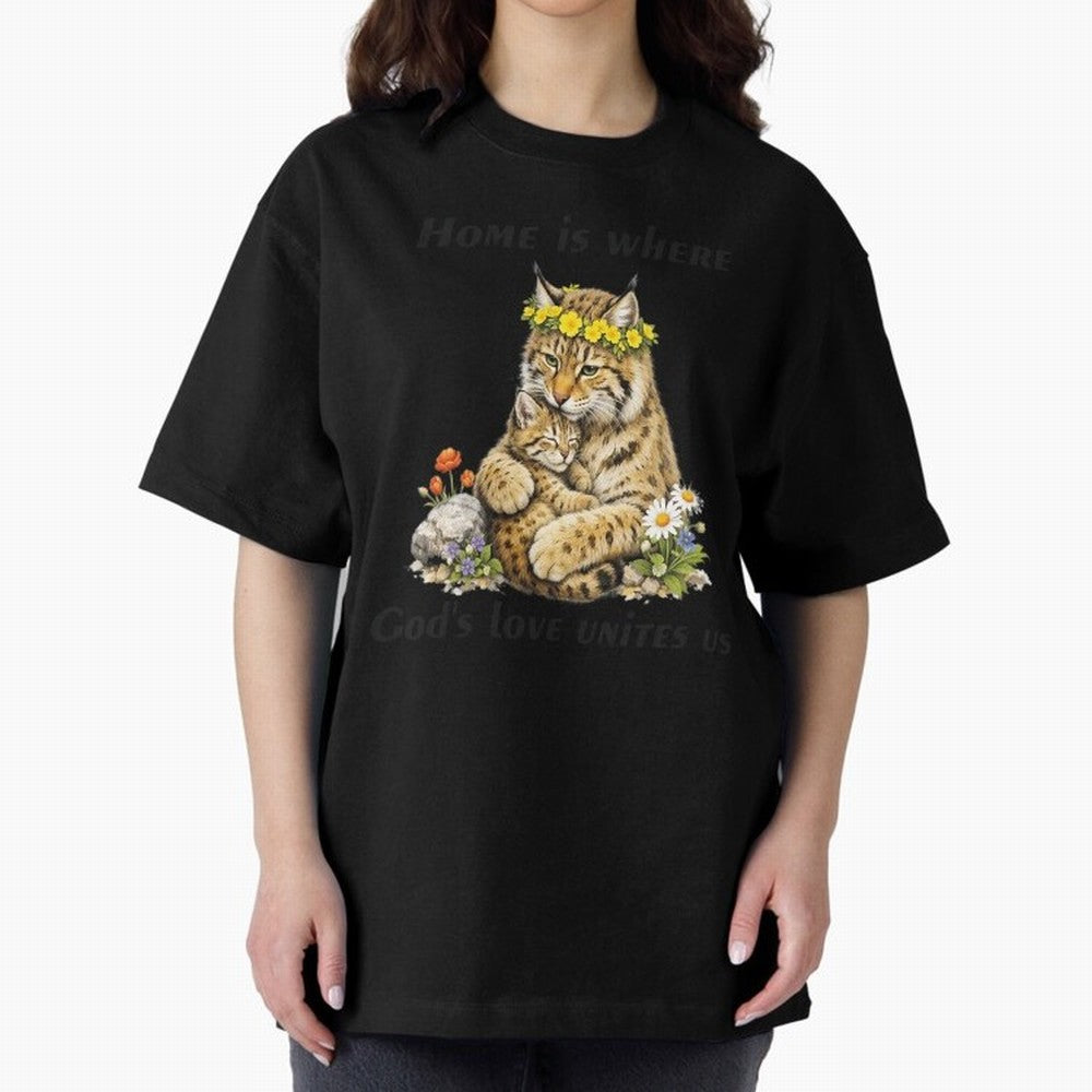 Home Is Where God's Love Unites Us Oversized T-Shirt Feel Match Day Hype around FIFA World Cup 2026 USA Canada Mexico, Cristiano Ronaldo, Netherlands, Match Day Excitement, Supporter Culture, Golden Goals and Global Football Passion; Perfect for