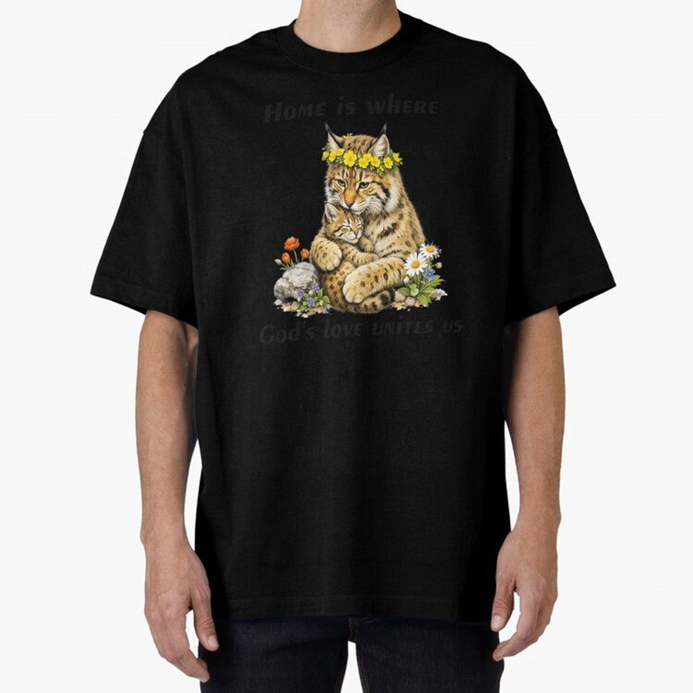 Home Is Where God's Love Unites Us Oversized T-Shirt Feel Match Day Hype around FIFA World Cup 2026 USA Canada Mexico, Cristiano Ronaldo, Netherlands, Match Day Excitement, Supporter Culture, Golden Goals and Global Football Passion; Perfect for